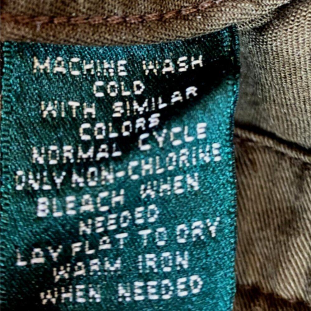 VTG ‎ Lauren Ralph Lauren Utility Cargo Pants Sz 4 Olive Green #169M - Picture 11 of 11